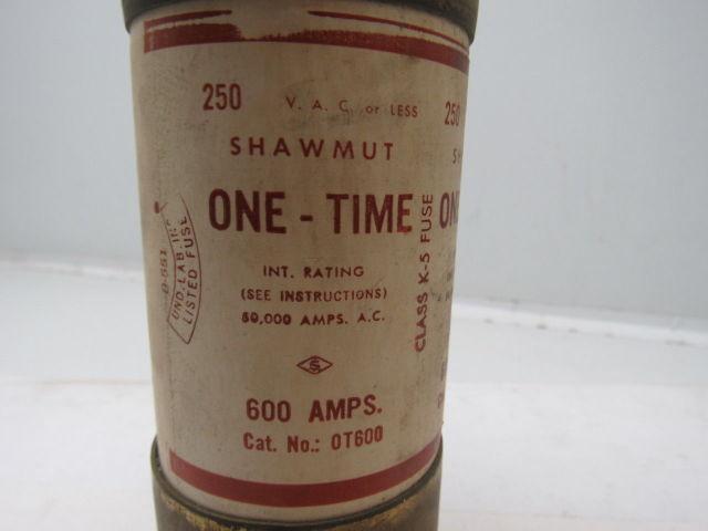 Gould Shawmut OT600 One-Time 600 Amp Fuse 250V Lot of 3