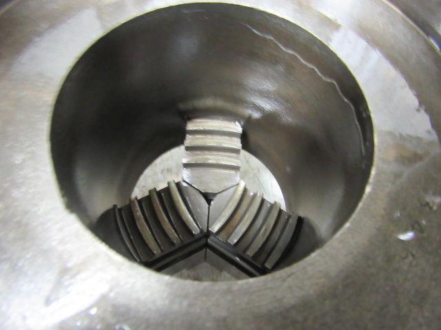 Pratt Burnerd 1272-62515 BP68/8489 10" Lathe Chuck 3 Jaw 3" Thru Hole W/Adapter