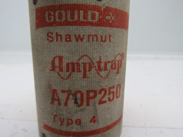 Gould Shawmut A70P250 Amptrap Type 4 250 Amp Fuse 700V Form 101 Lot of 2