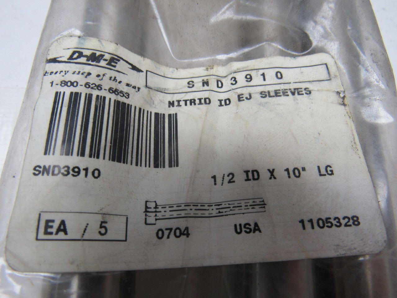 DME SND3910 Plastic Injection Mold Ejector Sleeve 1/2" ID X 10"