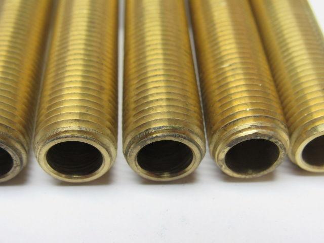 0.533"OD. Brass Mold Extension Plug 10" OAL. Lot of 5