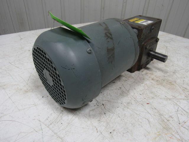 Boston Gear F721-25K-B5-J Right Angle Gearbox 25:1 Ratio W/Weg 1/2HP Motor