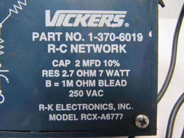 Vickers 1-370-6019 RCX-A6777 Transient Voltage Surge Suppressor Res. 2.7 O 7 W.