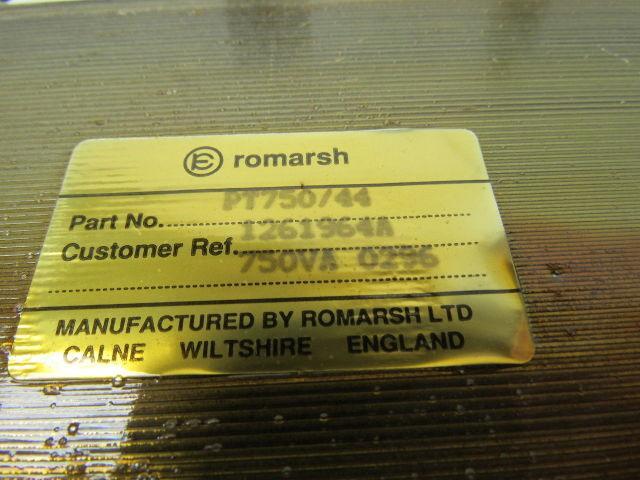 Romarsh PT750/44 Stepdown Control Transformer HV 230 LV 12 and 115V