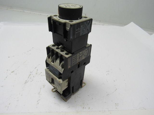 Telemecanique LA3 DR4 Off Delay 10-180 Sec. Pneumatic Timing Relay 24VAC Coil