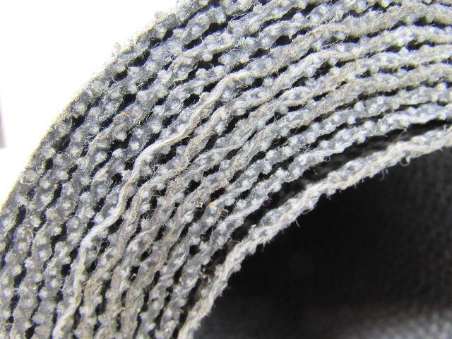 Interwoven Polyester Black PVC Friction X Brushed Conveyor Belt 12' X 30"