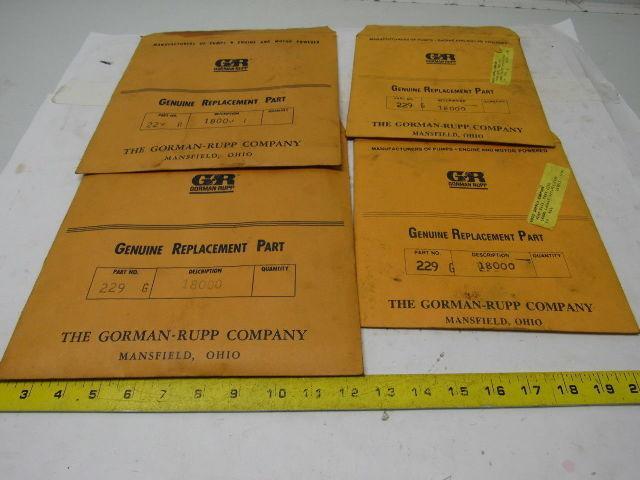G-R Gorman Rupp 229G 18000 17 Gaskets & 20 Shims 37 PCS Total NOS