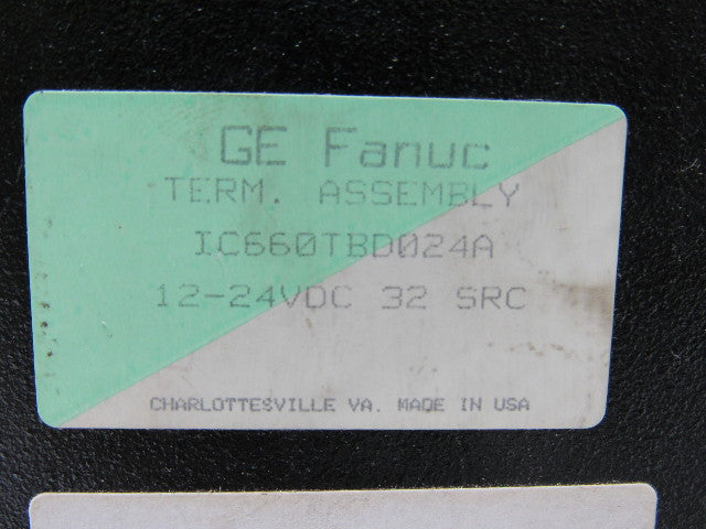 Fanuc IC660TBD024A Terminal Block Assembly 12/24VDC 32 SRC