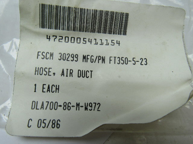 Flexible Technologies 4720005411154 Air Duct Hose 1-1/4" ID X 11-1/2" OAL