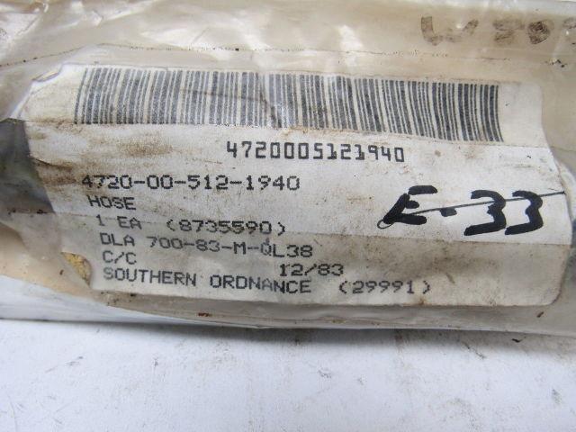 Mack Truck 4720-00-512-1940 Hose Assembly 0.312" ID 12" Length