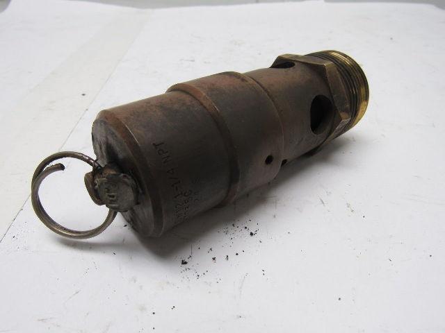 CDI SW12 1-1/4" NPT 200 PSI Pop-off ASME Safety Pressure Relief Valve Brass