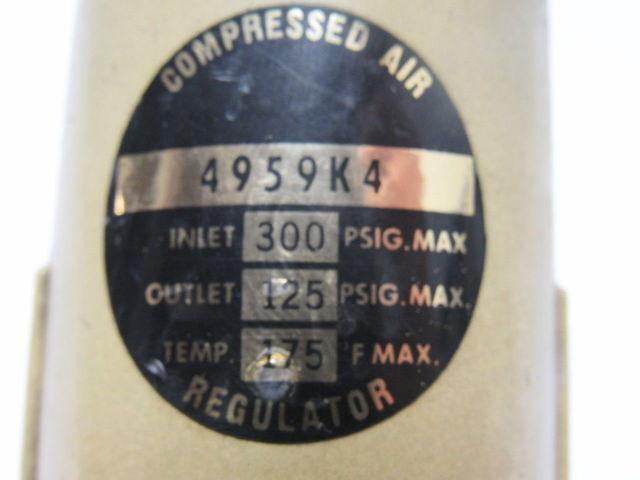 4959K4 Compressed Air Regulator 300 PSI In MAX 125 PSI Out