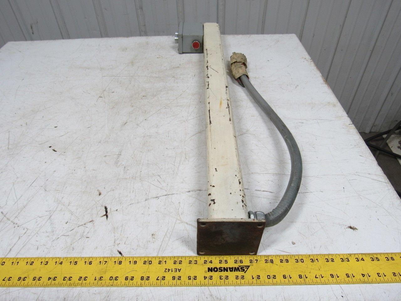 Hoffman E-2PBGX Forward Reverse Stop Momentary Push Button W/3' Steel Pedestal