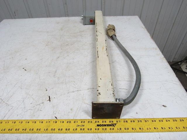 Hoffman E-2PBGX Forward Reverse Stop Momentary Push Button W/3' Steel Pedestal