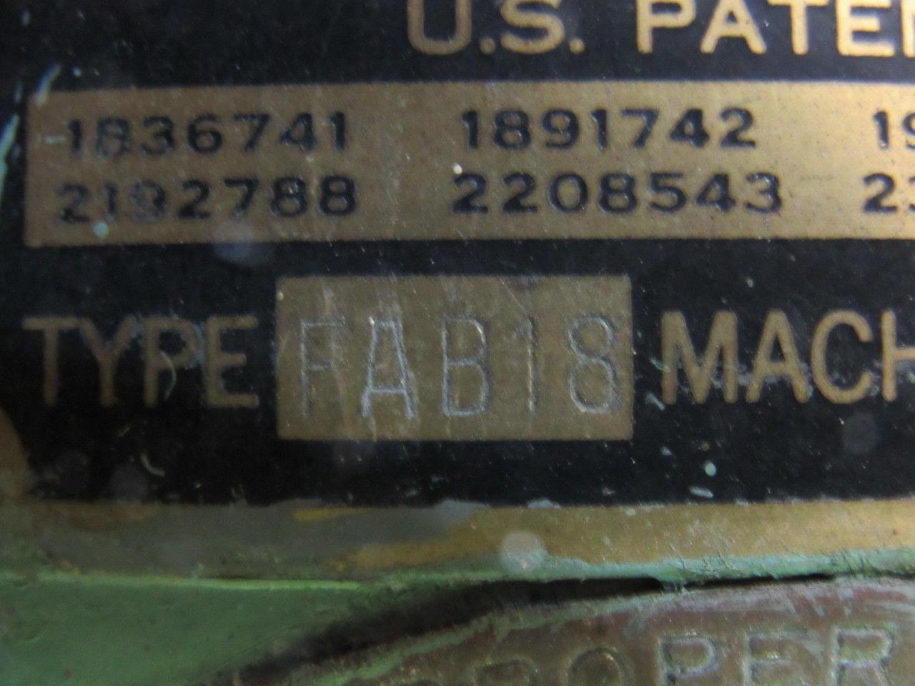 Grob Brothers FAB-18 Continuous Filing Vertical Band Machine