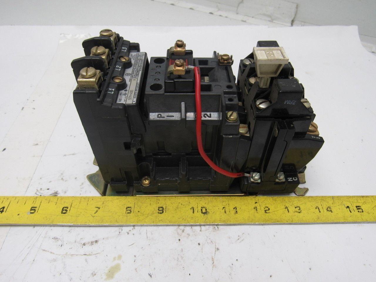 A-B Allen Bradley 509-A0D Motor Starter 115V Coil NEMA Size 0