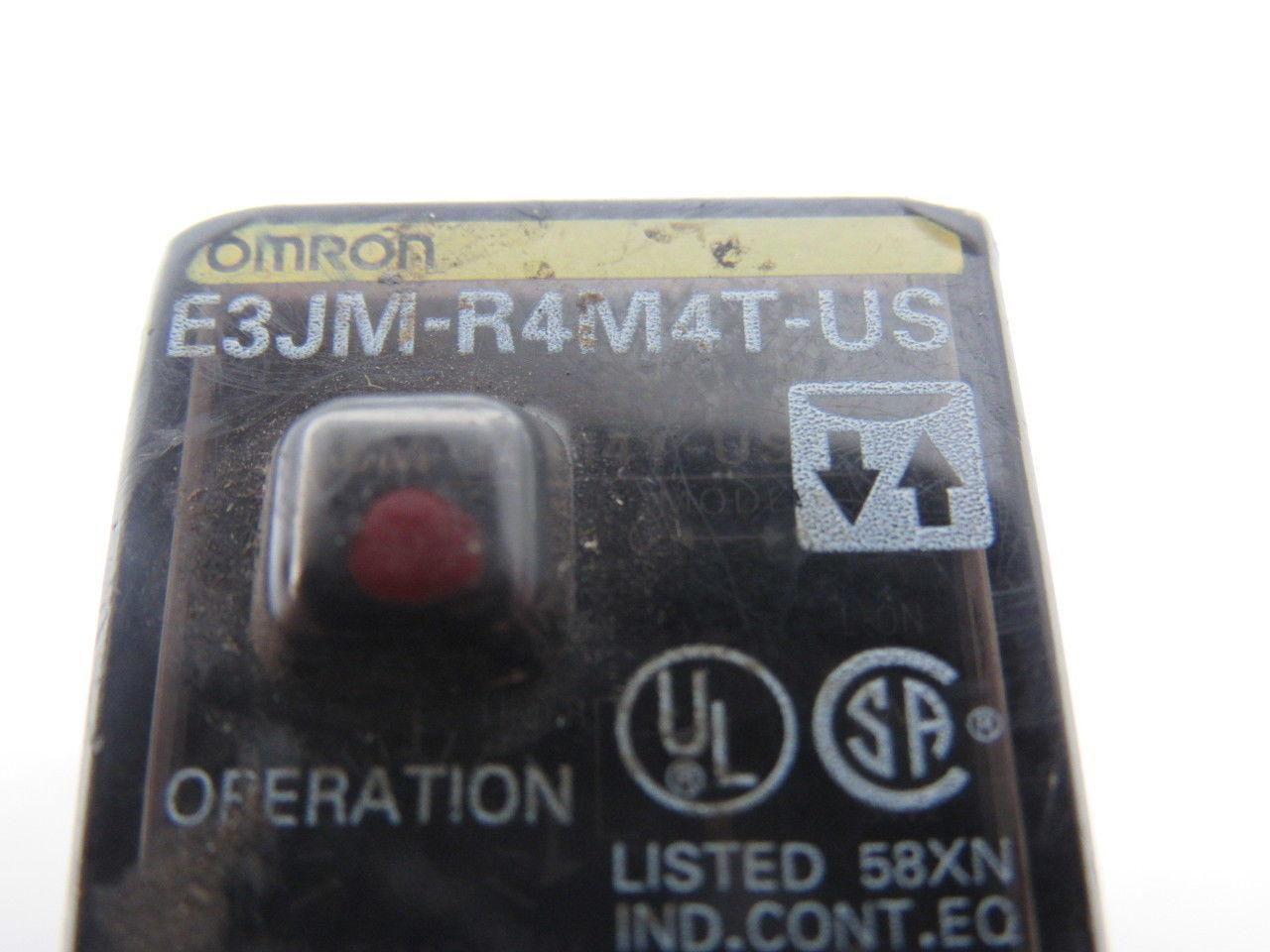 Omron E3JM-R4M4T-US Universal AC/DC Photoelectric Sensor W/Built-in Timer