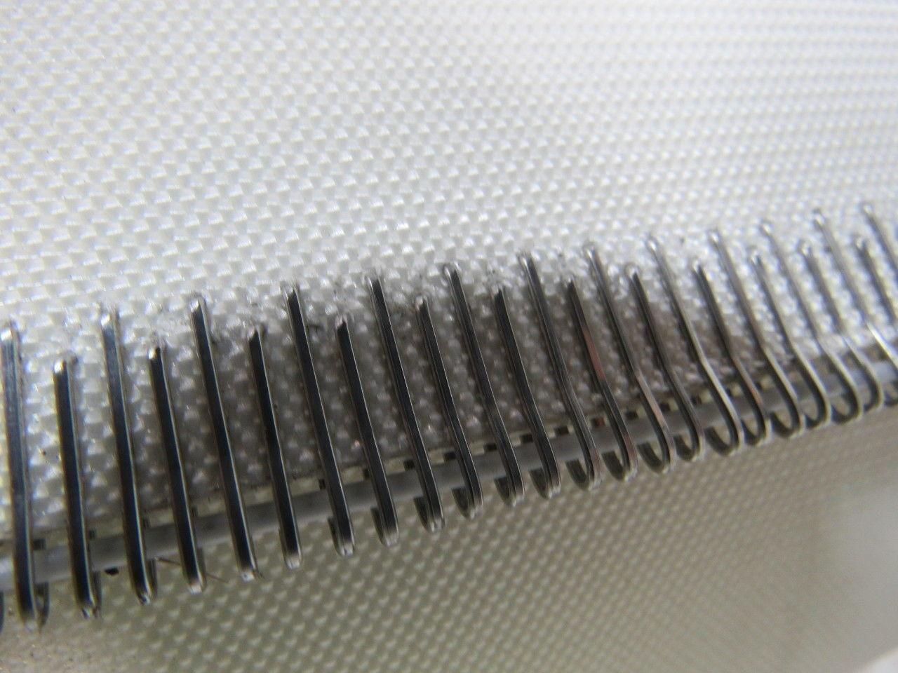 White Rubber Top Conveyor Belt Outside V-Guide 8' X 42-1/2" X 0.080"