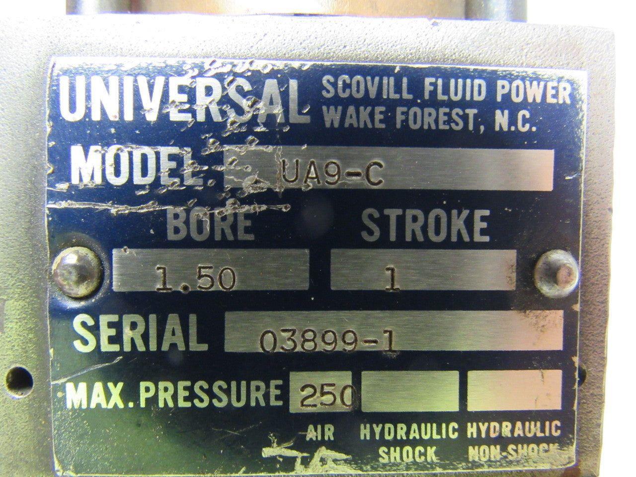 Universal UA9-C Pneumatic Cylinder 1.5" Bore X 1" Stroke