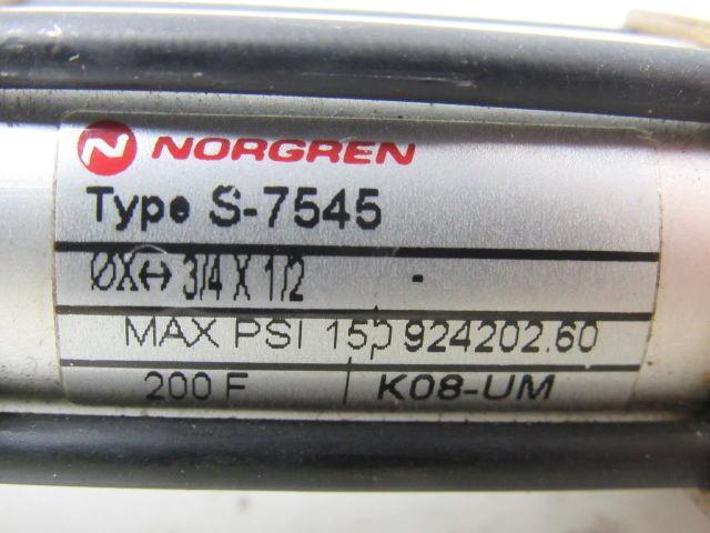 Norgren S-7545 3/4" Bore X 1/2" Pneumatic Cylinder Special Tiny Tim