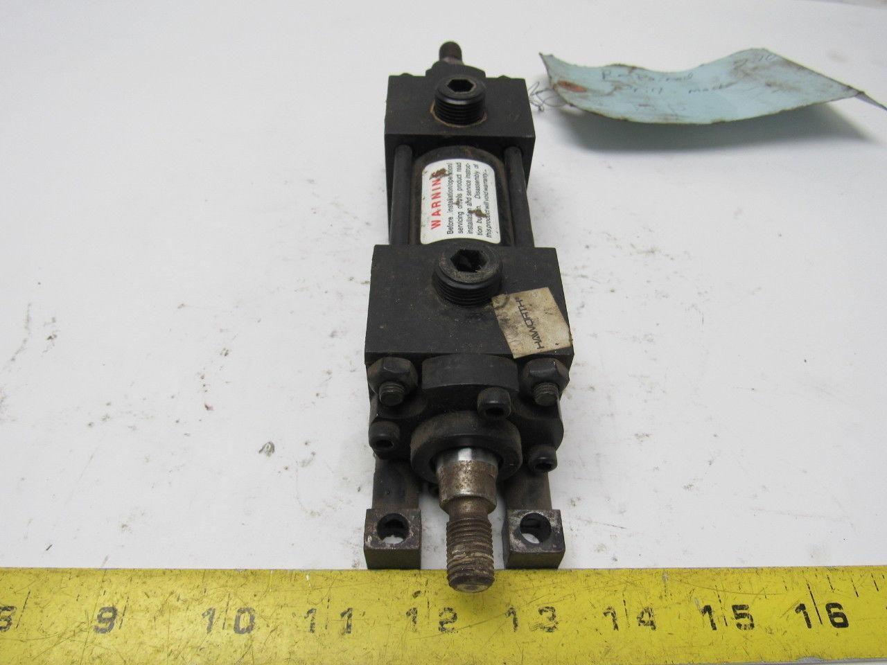 Ortman 941686-10 1-1/2" Bore X 1" Stroke Double End Pneumatic Cylinder