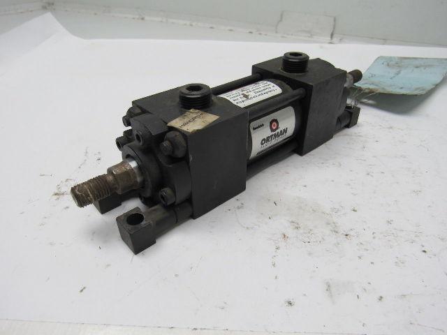 Ortman 941686-10 1-1/2" Bore X 1" Stroke Double End Pneumatic Cylinder