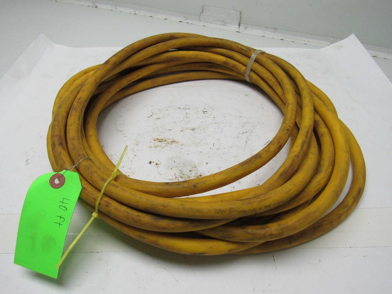 CCI 22447 Suprene 105 14 AWG Yellow 600V 40Ft Roll W/O Plugs