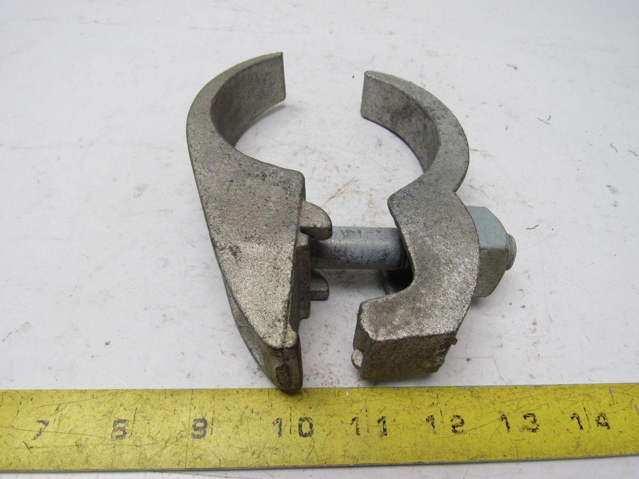 Latrobe 3-1/2" Edge Clamp Parallel Pipe Ridged Conduit Galvanized Lot Of 4