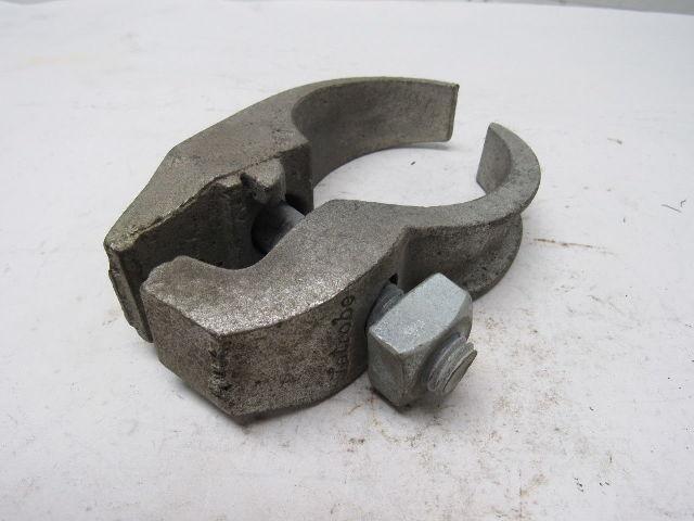 Latrobe 3-1/2" Edge Clamp Parallel Pipe Ridged Conduit Galvanized Lot Of 4