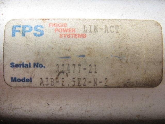 FPS A3B-2.5K2-N-2 Pneumatic Cylinder 1-1/2" Bore 7" Stroke