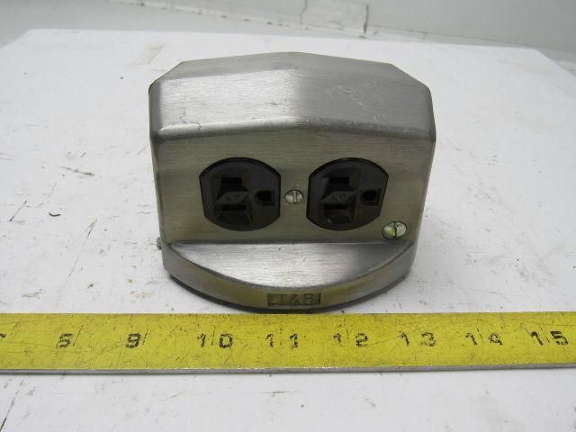 Thomas & Betts Above Floor Direct Wire Power Serve Receptacle & Fitting