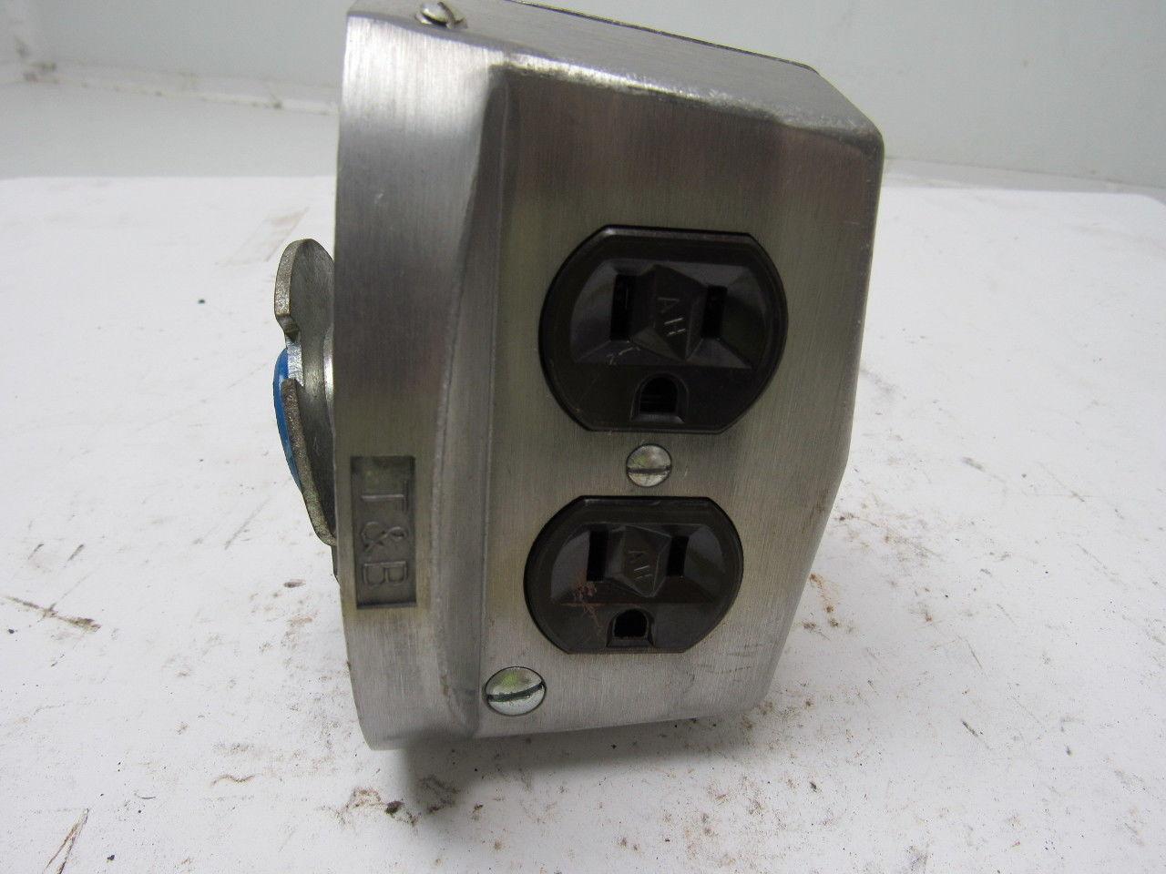 Thomas & Betts Above Floor Direct Wire Power Serve Receptacle & Fitting