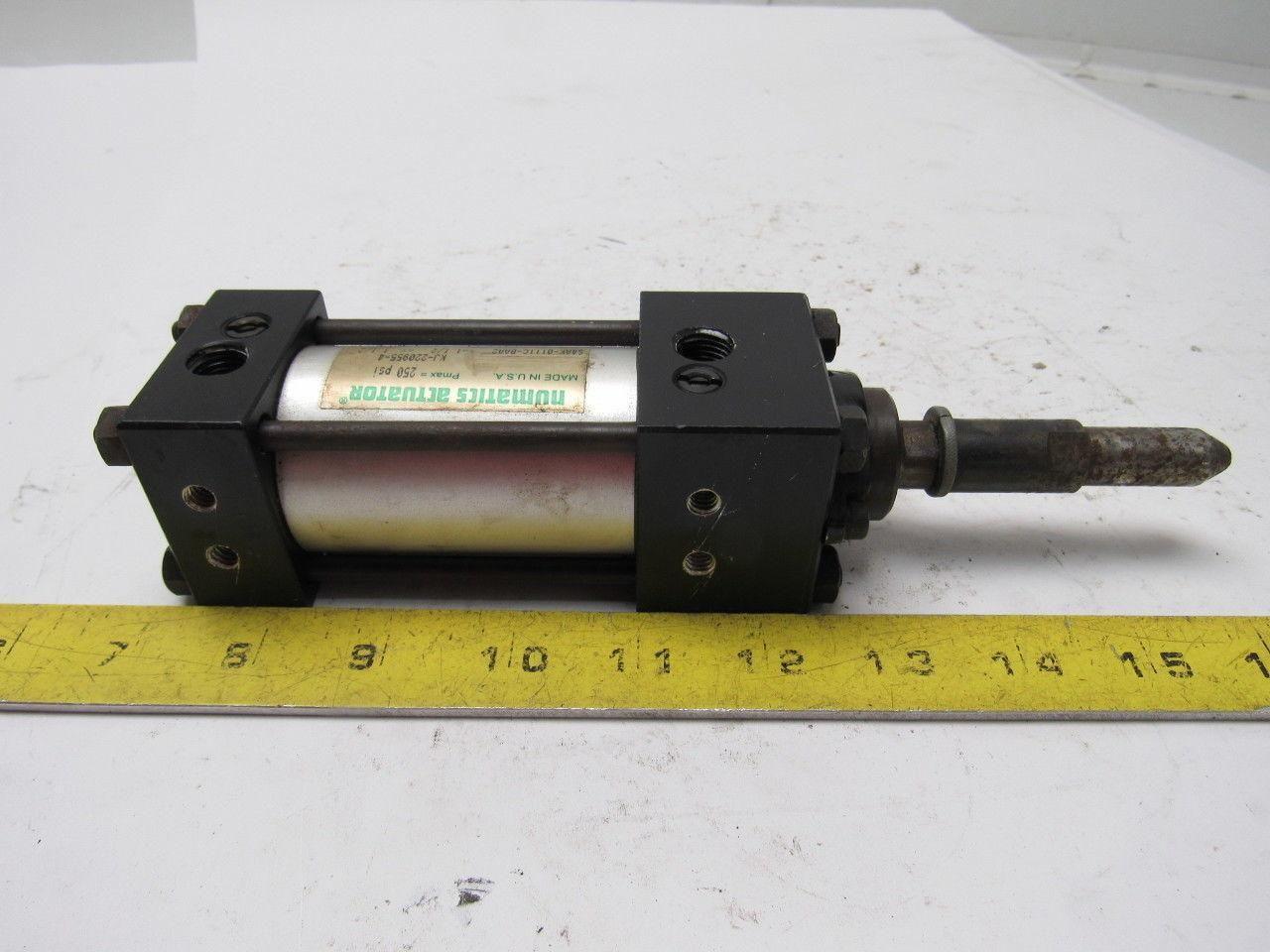 Numatics S4AK-01I1C-BAA2 1-1/2" Bore X 1" Stroke Pneumatic Cylinder