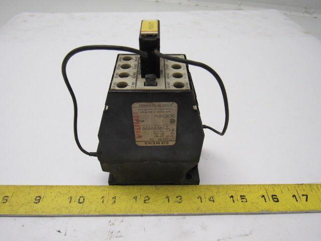 Siemens 3TH8280-0A AC 600V Contactor 220V Coil 8 N.O. Contacts