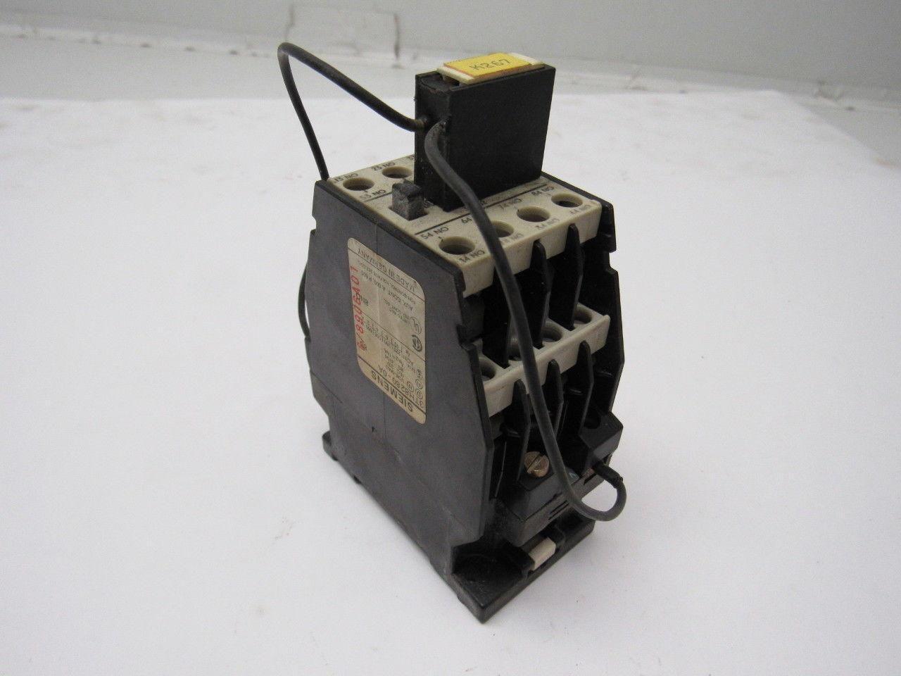Siemens 3TH8280-0A AC 600V Contactor 220V Coil 8 N.O. Contacts