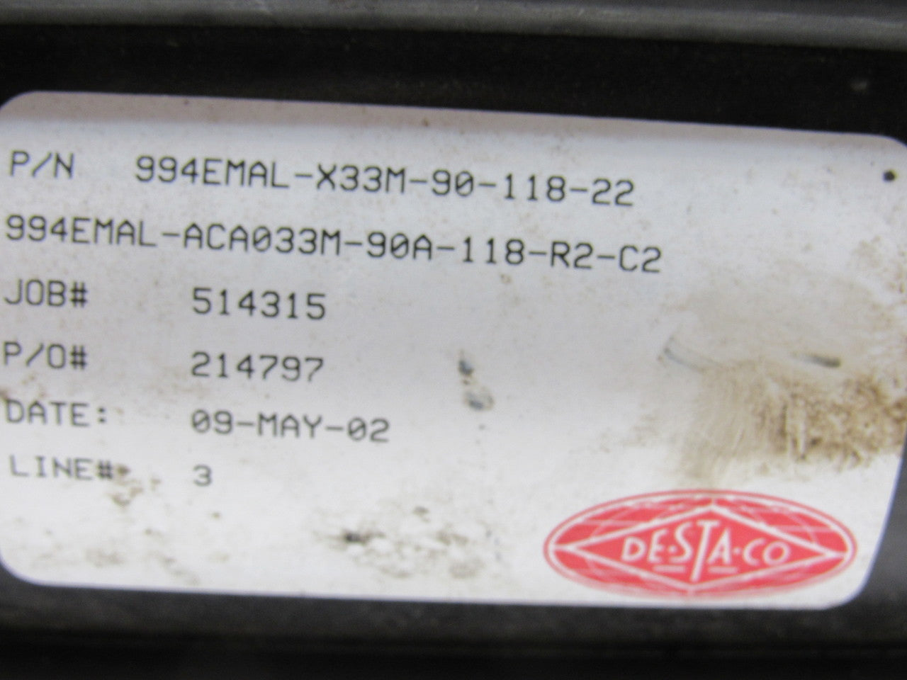 De-Sta-Co 994EMAL-X33M-90-118-22 Pneumatic Hold Down Power Clamp Toggle Lock