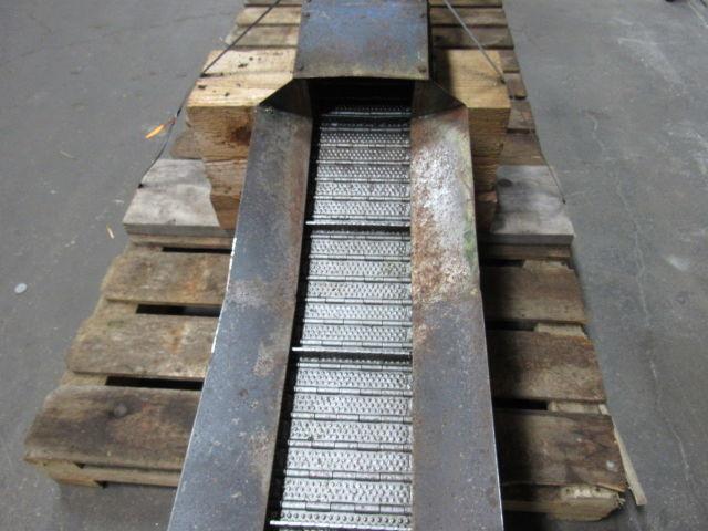 FONGEX 6" Steelbelt Chip Conveyor 6x45" Intake 220/440V 5FPM 38" Discharge Ht