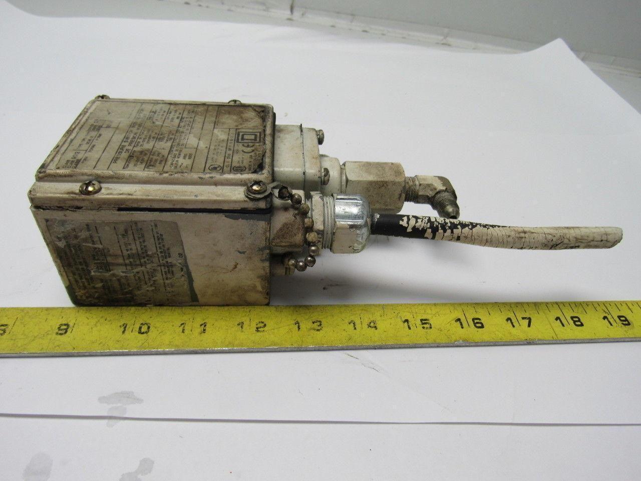 Square D 9012 GCW-21 20-1000 PSIG Pressure Switch
