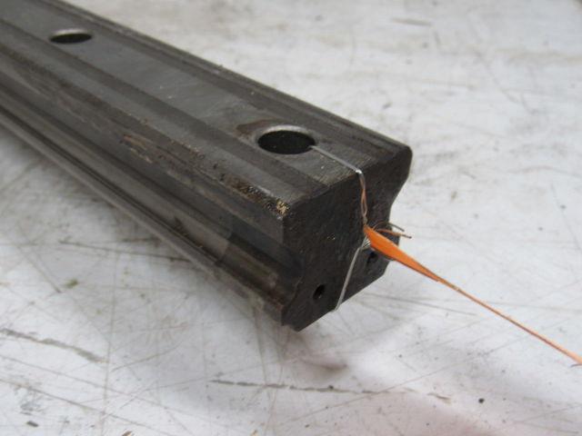 Cincinnati Milacron Sabre 750/1000 Y Axis Linear Rail & Bearings 43-1/8" OAL