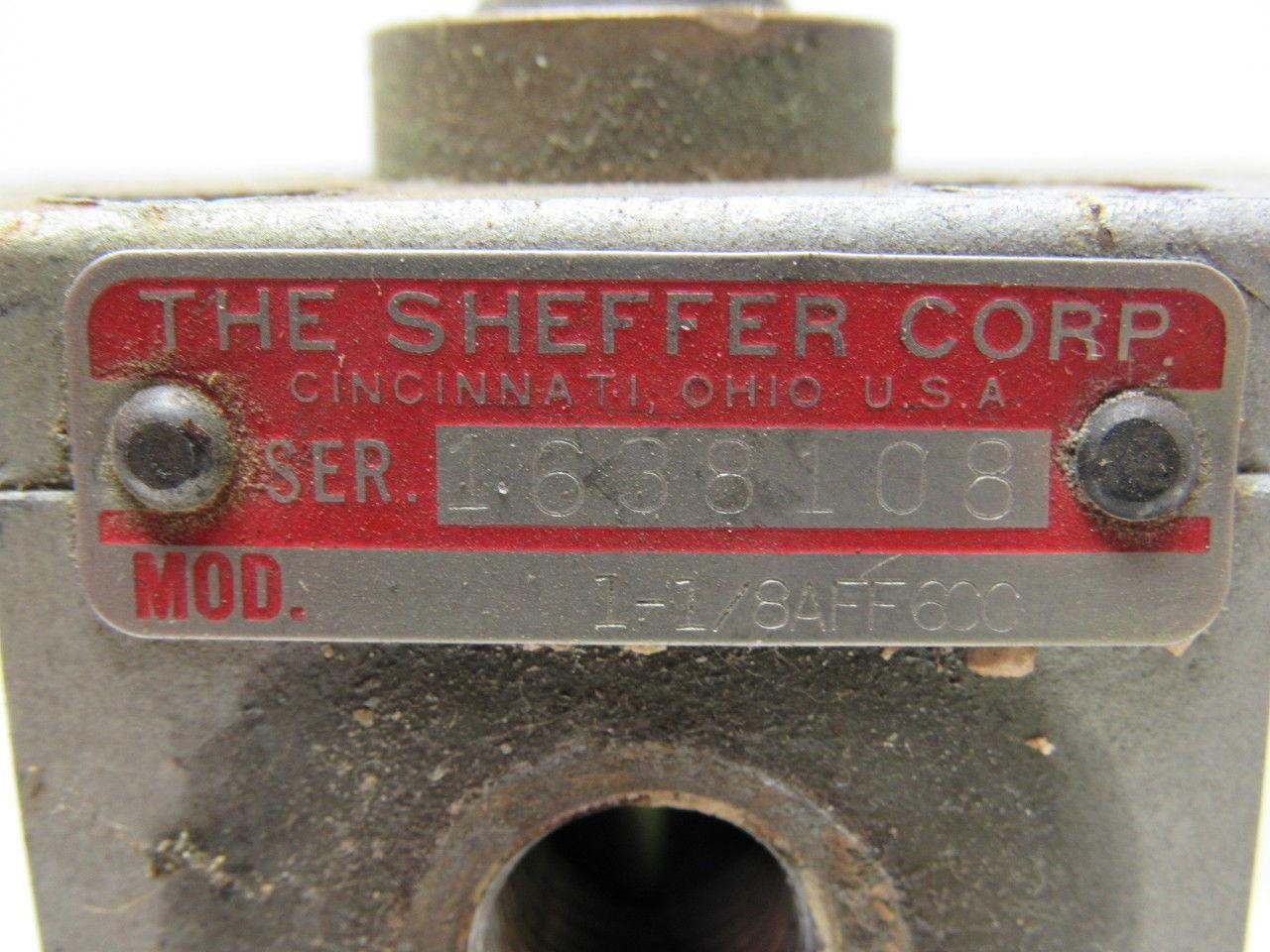 Sheffer 1-1/8AFF6CC Pneumatic Cylinder 1-1/8" Bore X 6" Stroke
