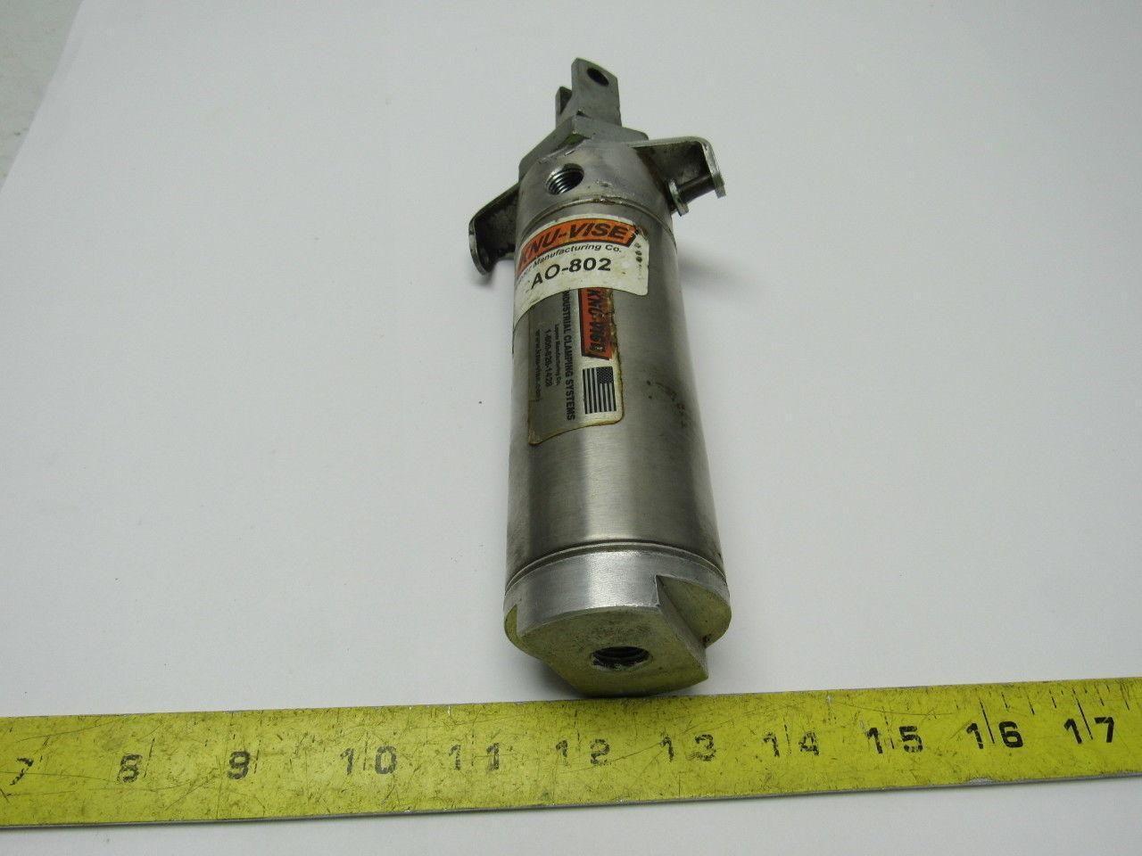 KNU-VISE AO-802 800lb hold down clamp Pneumatic Cylinder 2" Bore X 3" Stroke