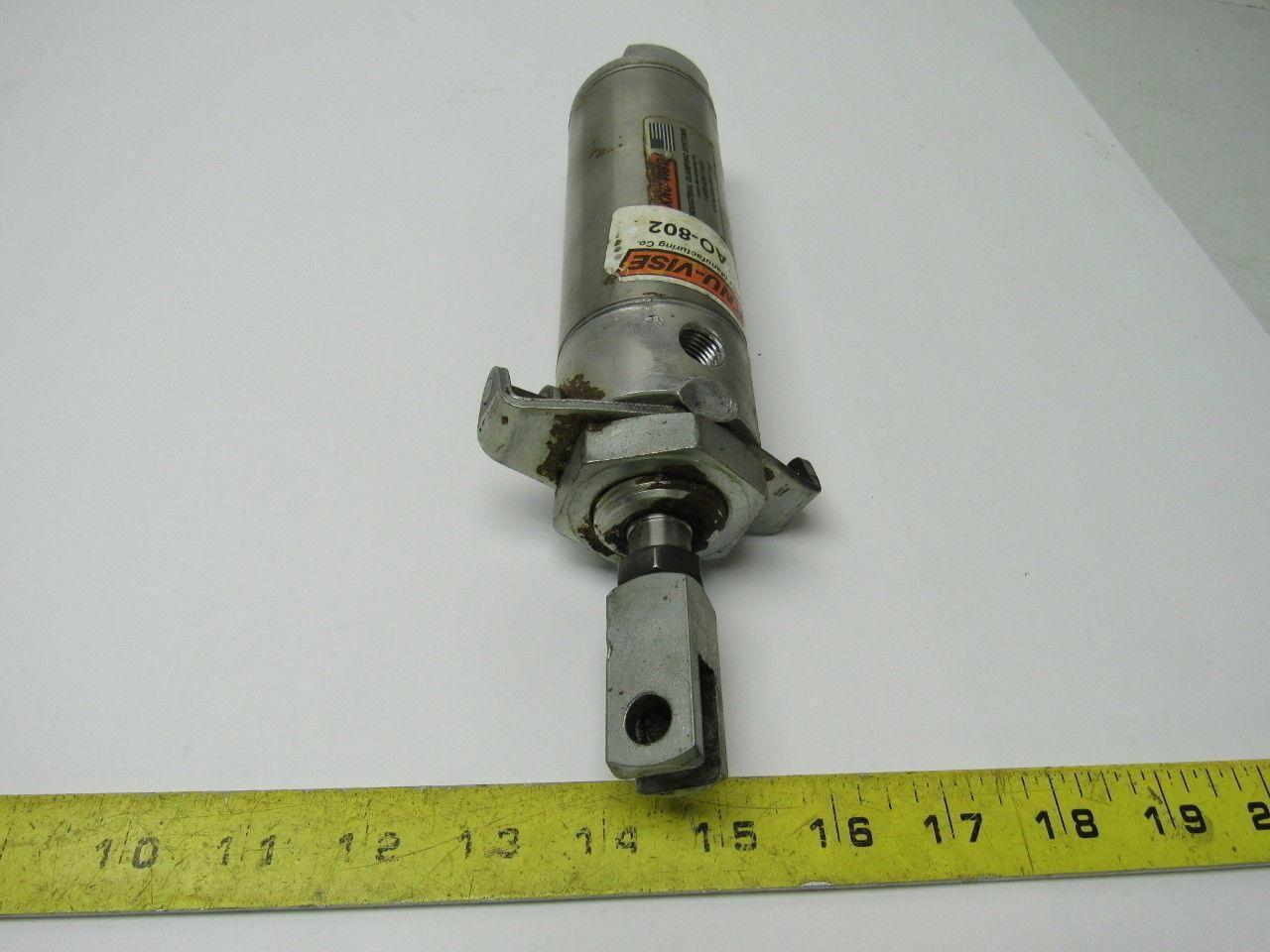 KNU-VISE AO-802 800lb hold down clamp Pneumatic Cylinder 2" Bore X 3" Stroke