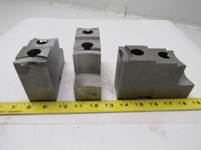 Daco 12KSEH Lathe Chuck Top Jaws 5" X 3-5/16" X 1-3/4" Lot Of 3