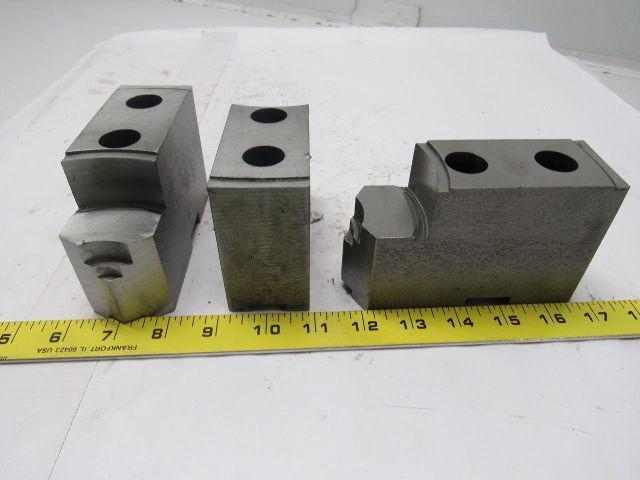 Daco 12KSEH Lathe Chuck Top Jaws 5" X 3-3/16" X 1-3/4" Lot Of 3