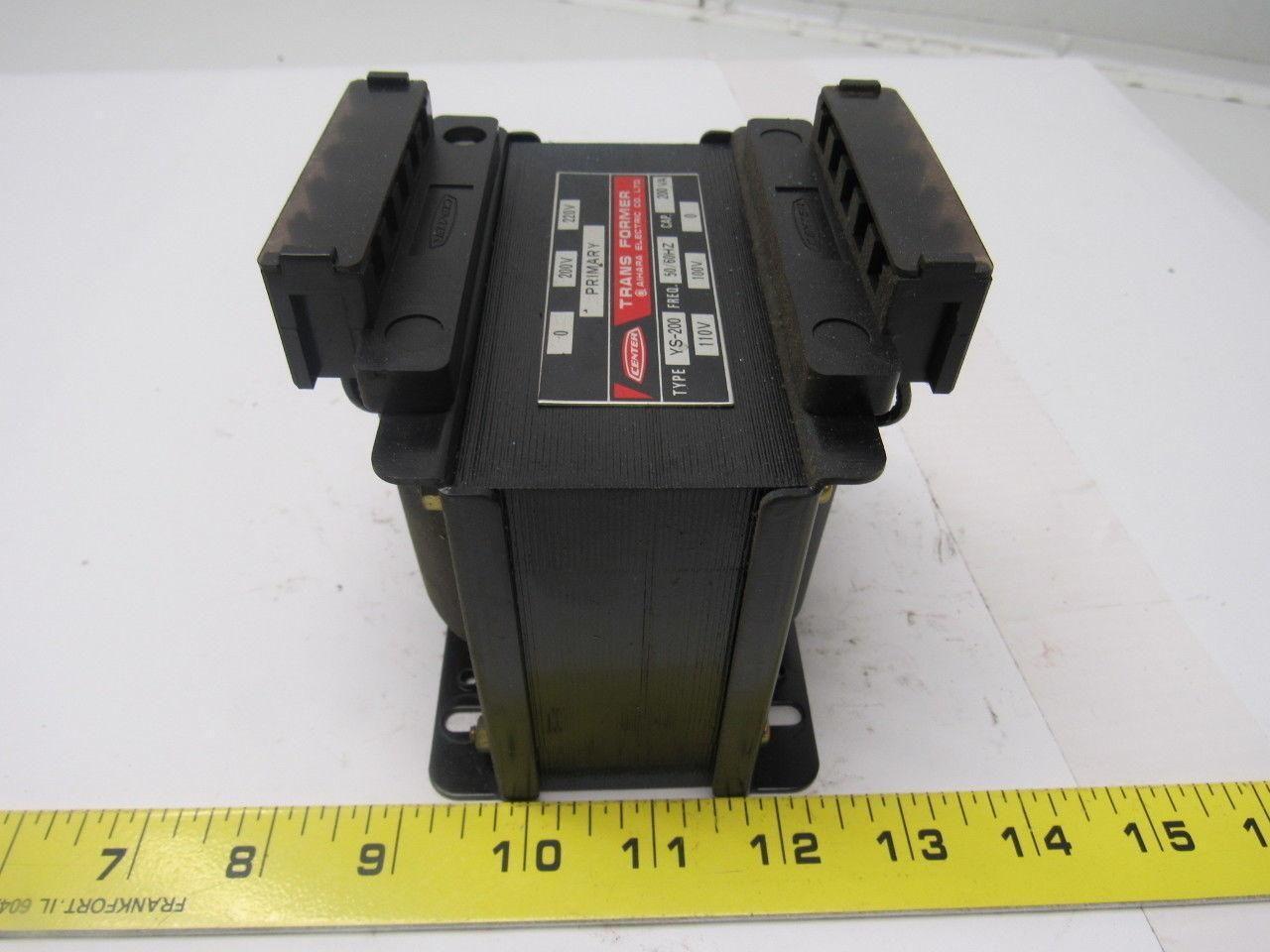Aihara YS-200 200/220V Primary 110V Secondary 200 VA 50/60Hz Transformer