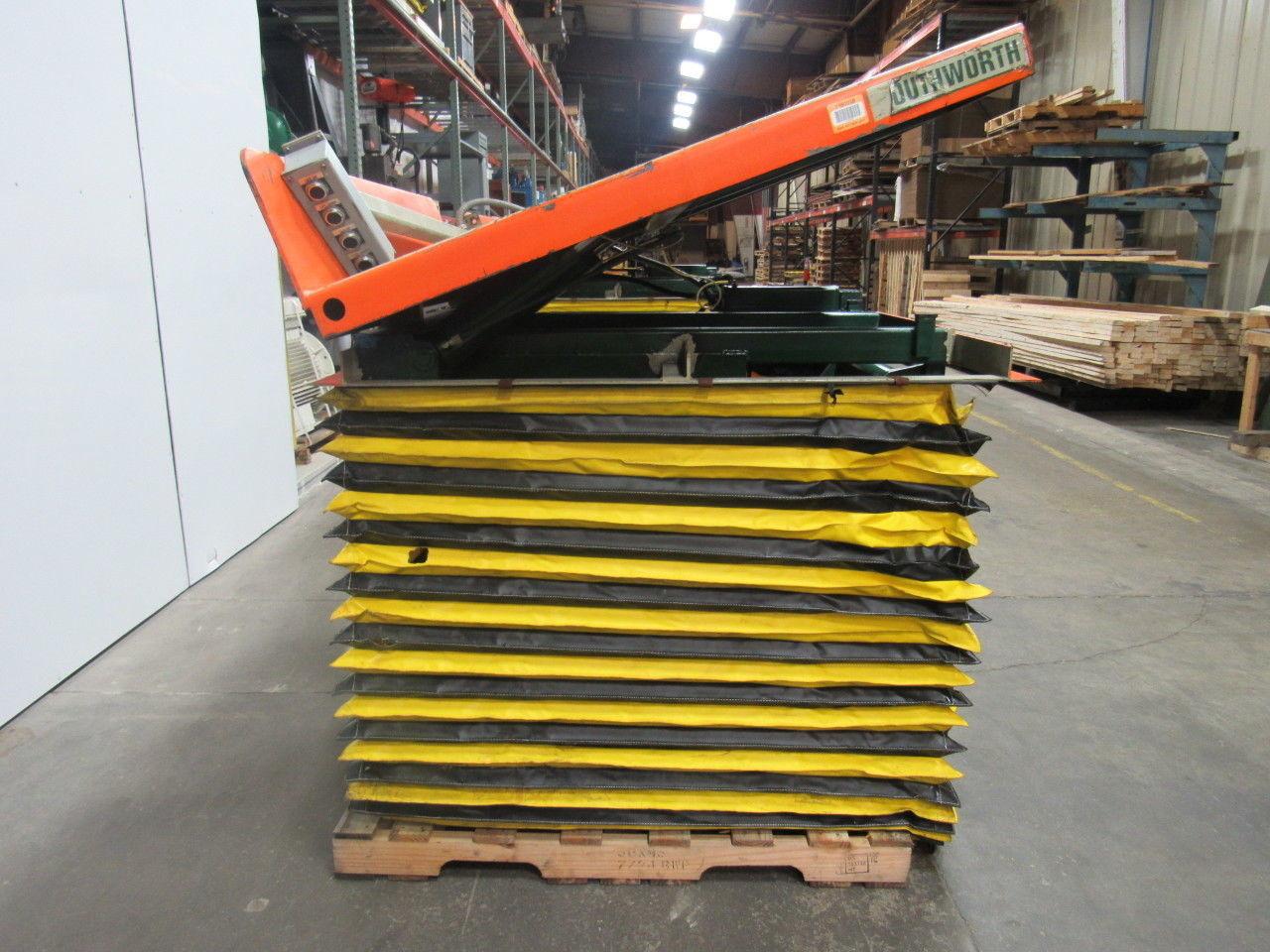 SOUTHWORTH Lift Tilt Table 3000Lb 12-36"Travel 58x48" Top 115V Single Phase