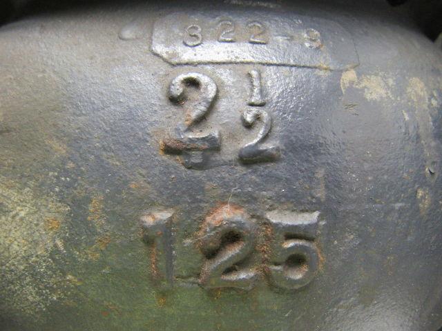 OIC 1124 2-1/2" CI Swing Check Valve 7" Flange Mount Class 125 Bronze Trim Used