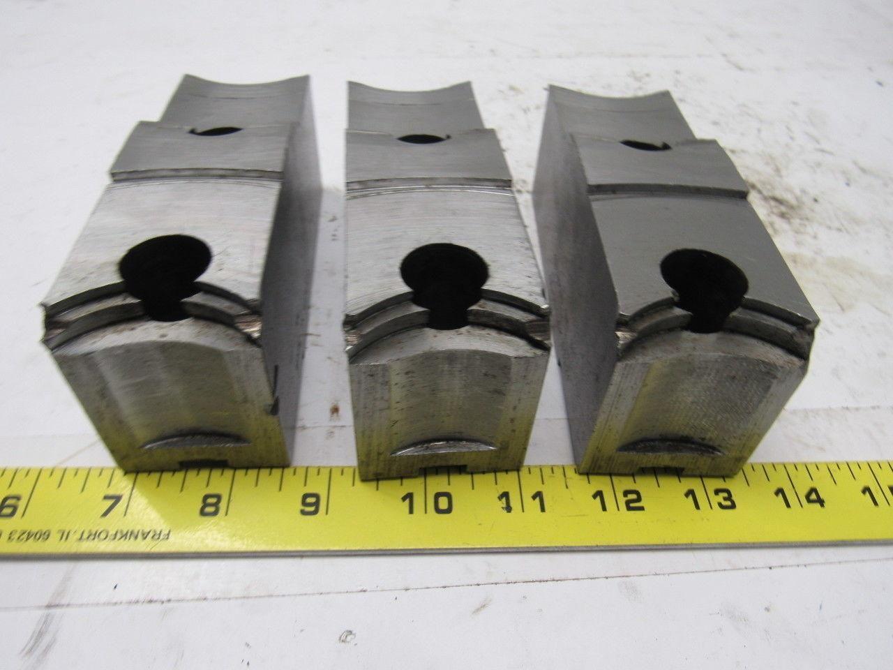 Cushman 05-201466 Lathe Chuck Top Jaws Pointed 5-3/8" X 2-1/4" X 1-3/4" Lot Of 3