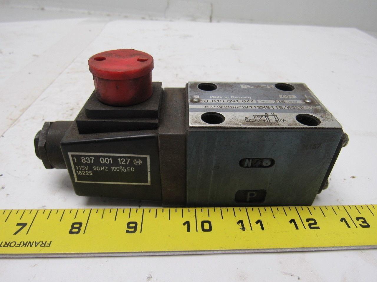 Bosch 081WV06P1V112WS115/60B0 115V/60Hz 4 Way Solenoid Valve