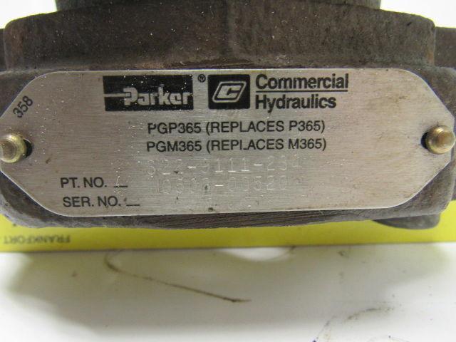 PARKER COMMERCIAL 322-9111-234 Cast Iron Pump Part Shaft End Cover?